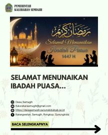 SELAMAT MENUNAIKAN IBADAH PUASA . . .